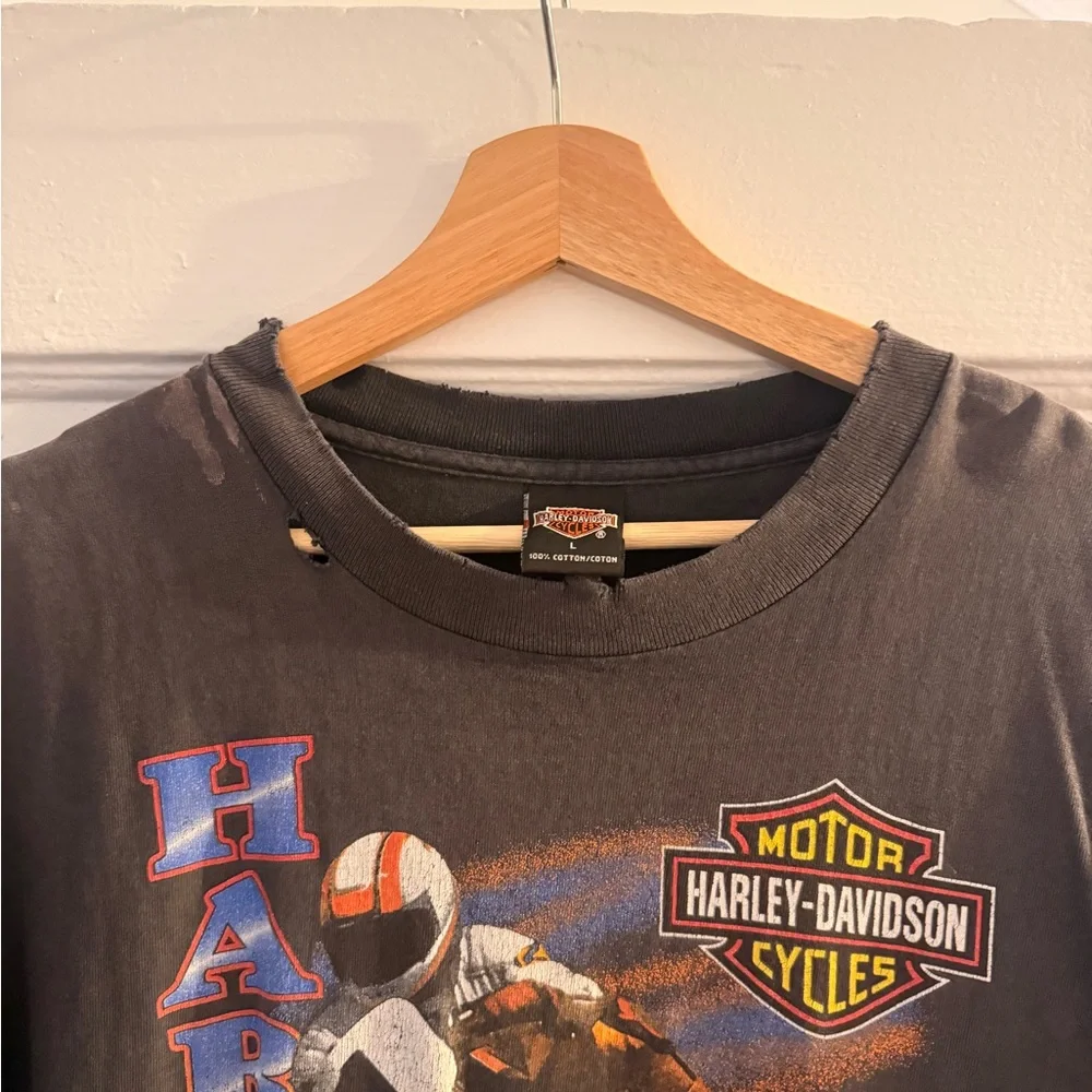 Harley-Davidson Black Racing Graphic Tee - Picture 2 of 3